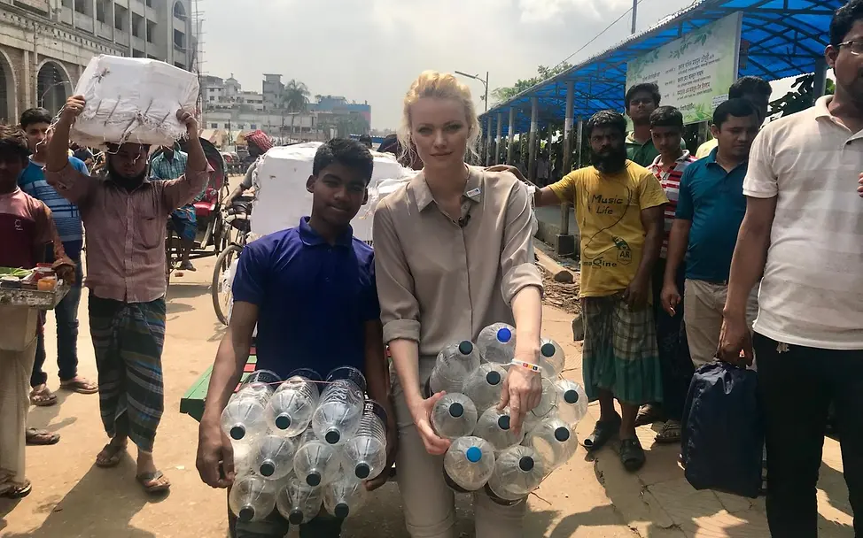 Franziska Knuppe in Dhaka | © UNICEF/UNI277419/Berger Straßenszene in Bangladesch