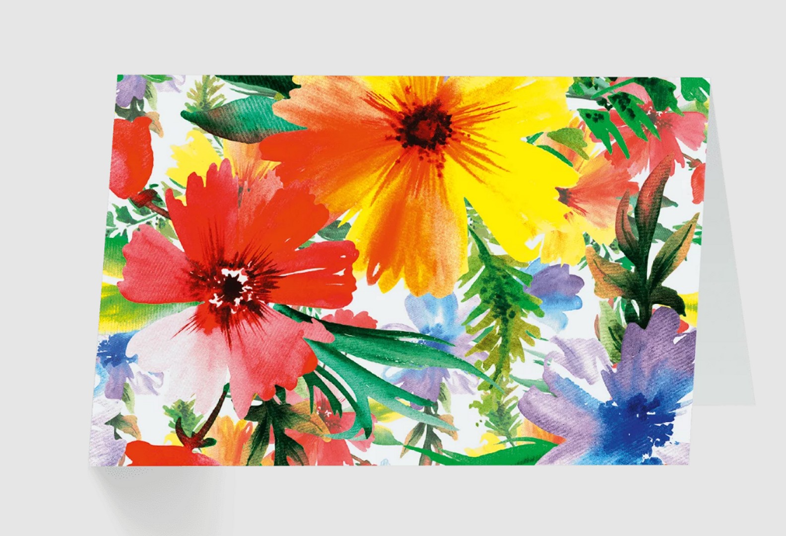 Grußkarte aus dem Set „Blumenaquarelle“