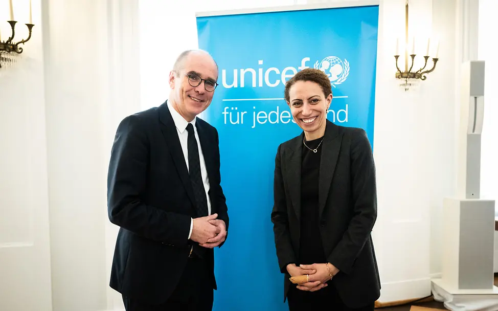 Maha Elkharbotly und Christian Schneider | © Bundesregierung/Sandra Steins Maha Elkharbotly und Christian Schneider