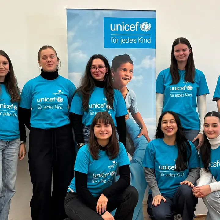 Beteiligte der HSG an dem Projekt Listen To The Future mit OB Tilman Fuchs