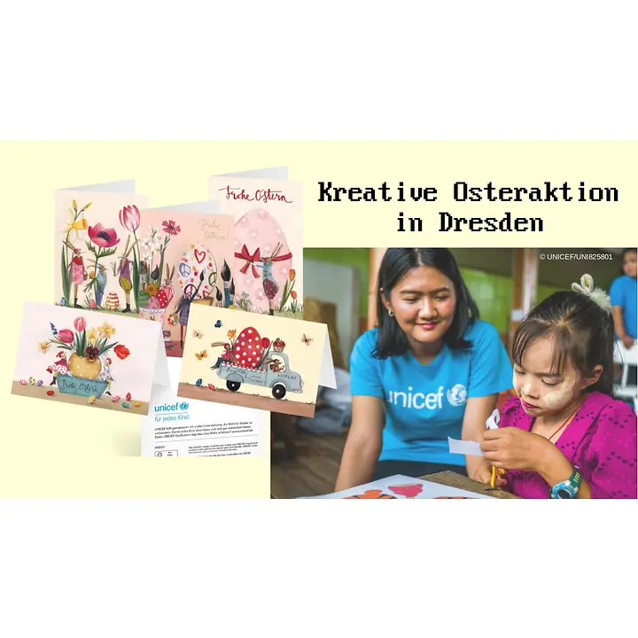 Basteln, Ostereiersuche und Charity mit UNICEF Dresden - Kreativer Ostersonntag im Brauhaus am Waldschlösschen Basteln, Ostereiersuche und Charity mit UNICEF Dresden - Kreativer Ostersonntag im Brauhaus am Waldschlösschen