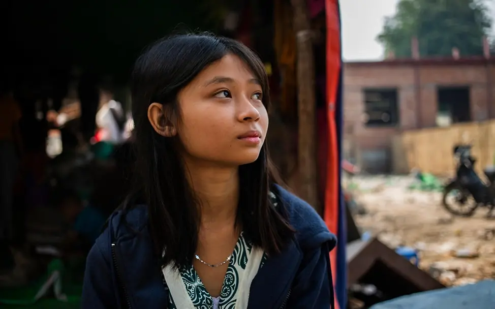 Auswirkungen des Konflikts im Nahen Osten: Yati (13) in Mandalay, Myanmar.