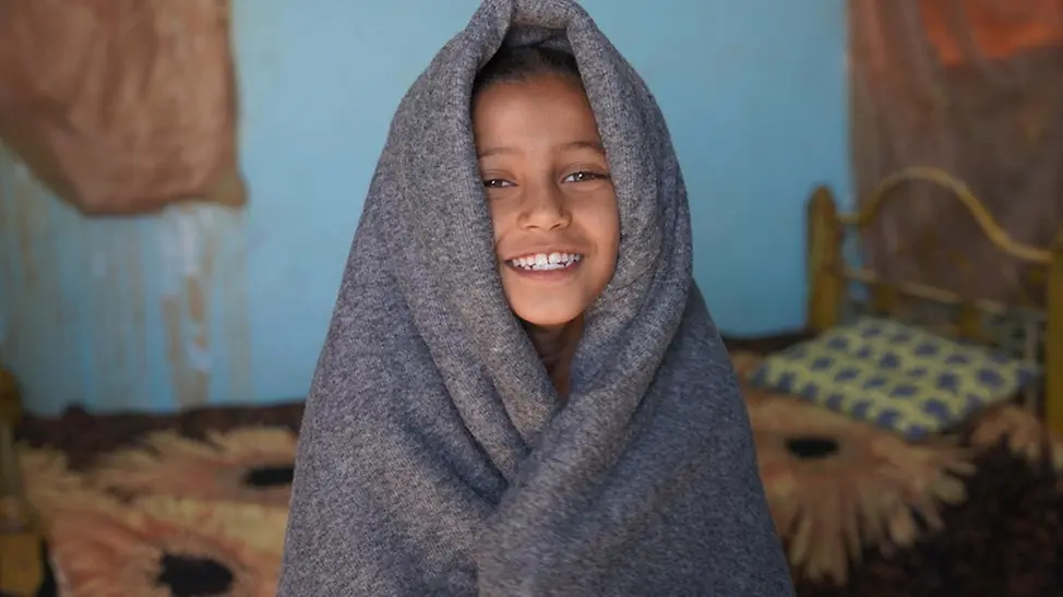 UNICEF 80 Jahre Fotos: Ein Mädchen im Sudan, 2024.