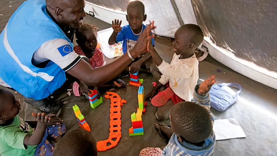 UNICEF 80 Jahre Fotos: Spielen, tanzen und singen in Uganda, 2019.