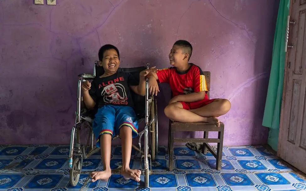 UNICEF 80 Jahre Fotos: Enge Freundschaften in Banyumas, 2020.