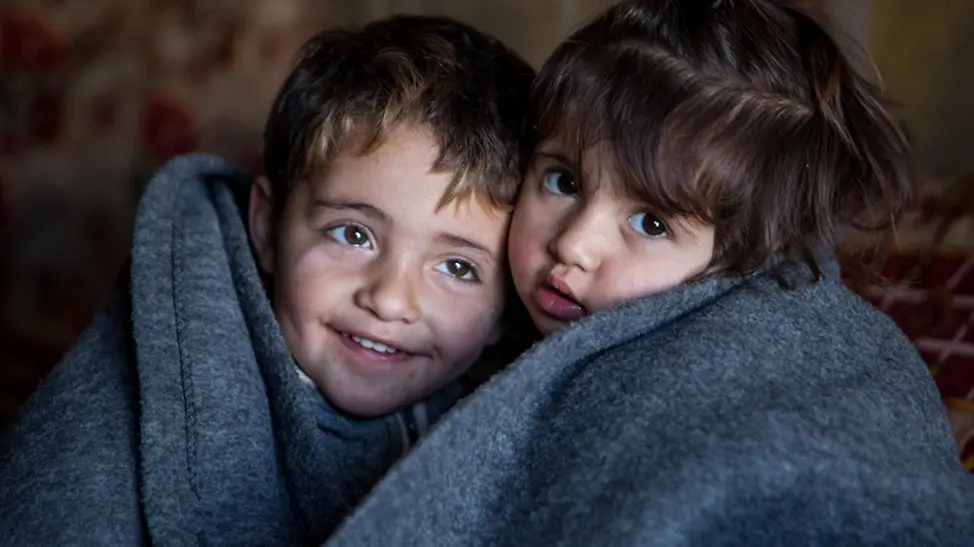 UNICEF 80 Jahre Fotos: Kinder, die aus Syrien in den Irak geflohen sind.