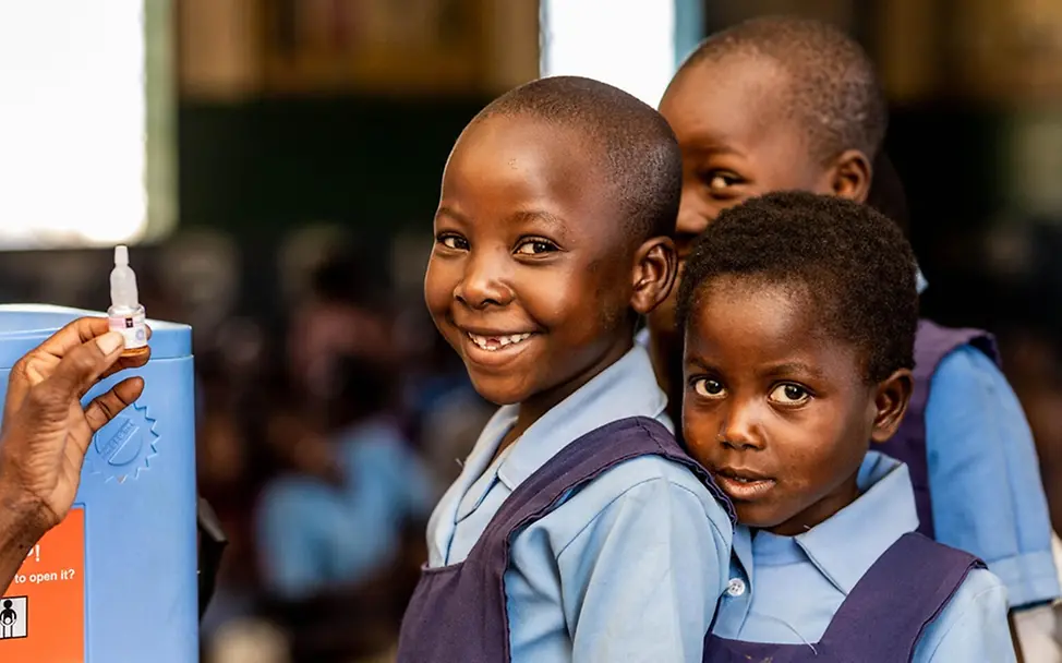 Um Kinder zu schützen, wurde in Malawi eine landesweite Polio-Impfkampagne durchgeführt.