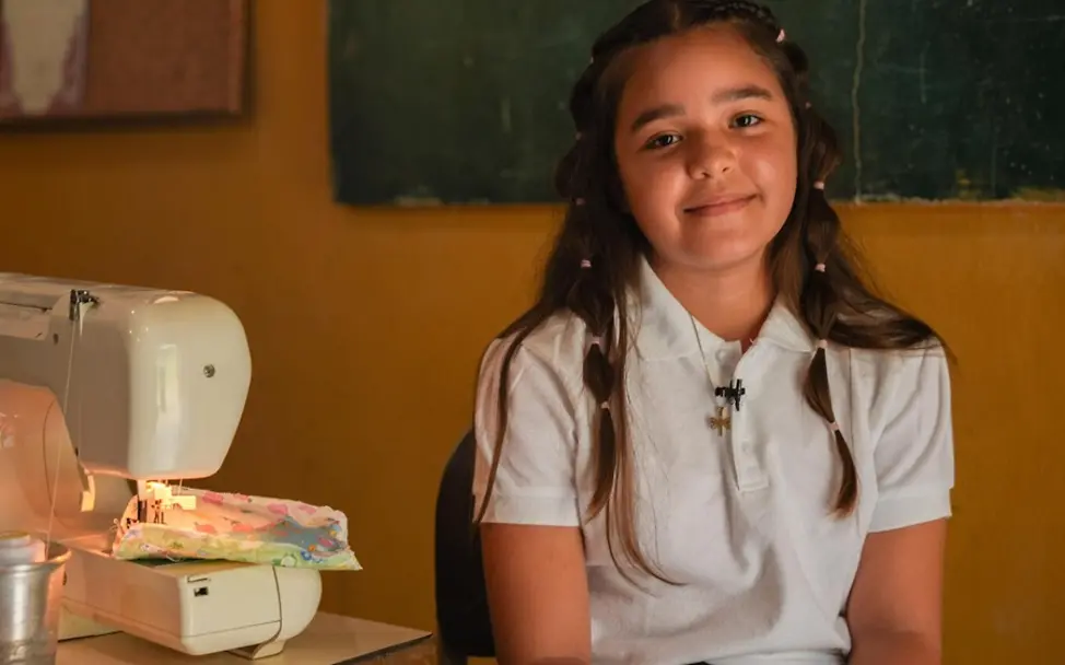 Elismar (11) und ihre Klasse brechen in Venezuela Tabus rund um die Menstruation. | © UNICEF/Pocaterra Weltmädchentag 2026: Elismar (11) und ihre Klasse brechen in Venezuela Tabus rund um die Menstruation.