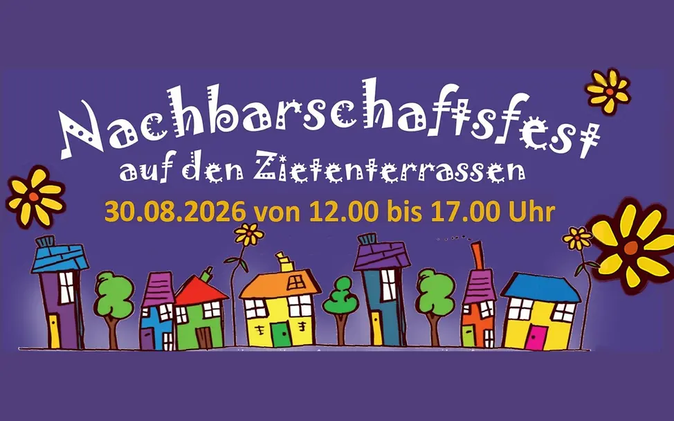 Nachbarschaftsfest auf den Zietenterrassen am 30. August 2026 | © Bildausschnitt: SC Hainberg mod. by UNICEF Göttingen Nachbarschaftsfest auf den Zietenterrassen am 30. August 2026