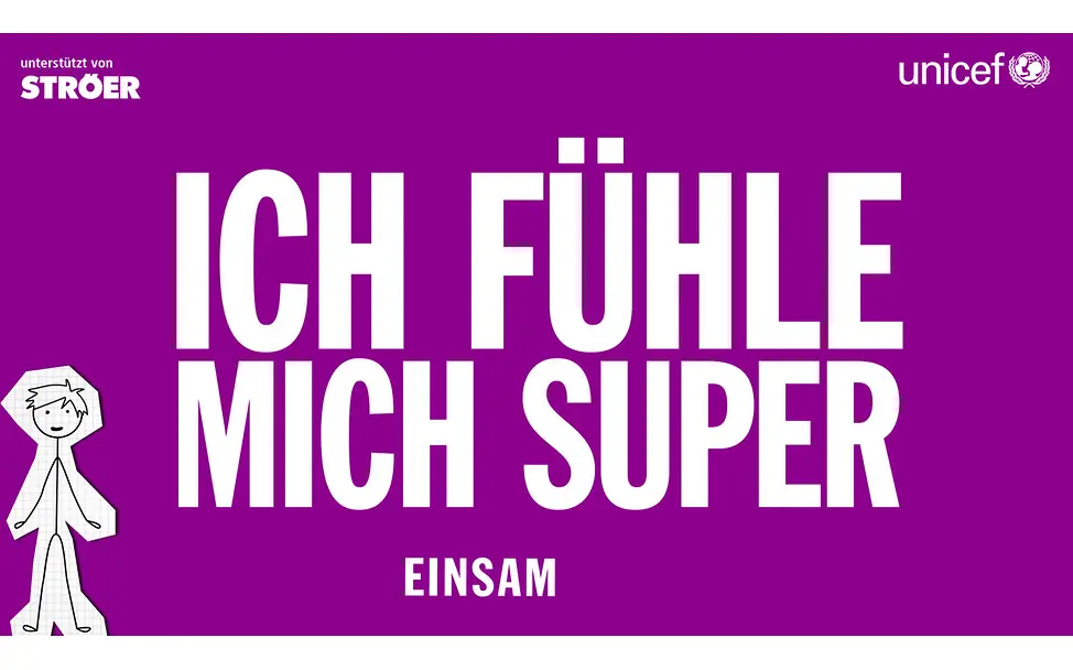 #fühlICH-Kampagne: „Ich fühle mich super einsam“ | © UNICEF #fühlICH-Kampagne: „Ich fühle mich super einsam“