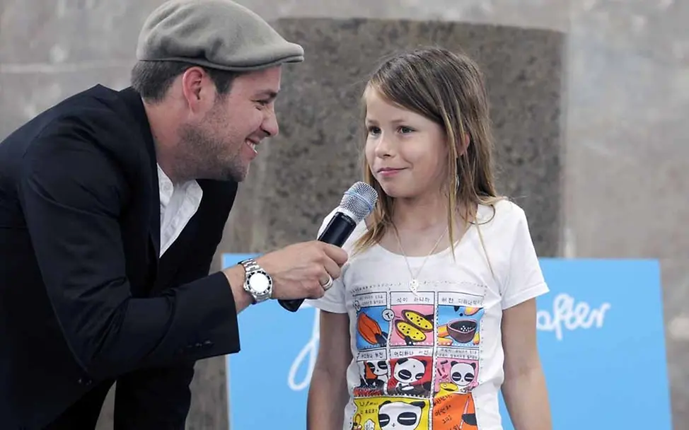 UNICEF-Pate Ben bei der JuniorBotschafter-Preisverleihung 2010 © UNICEF/Hyou Vielz