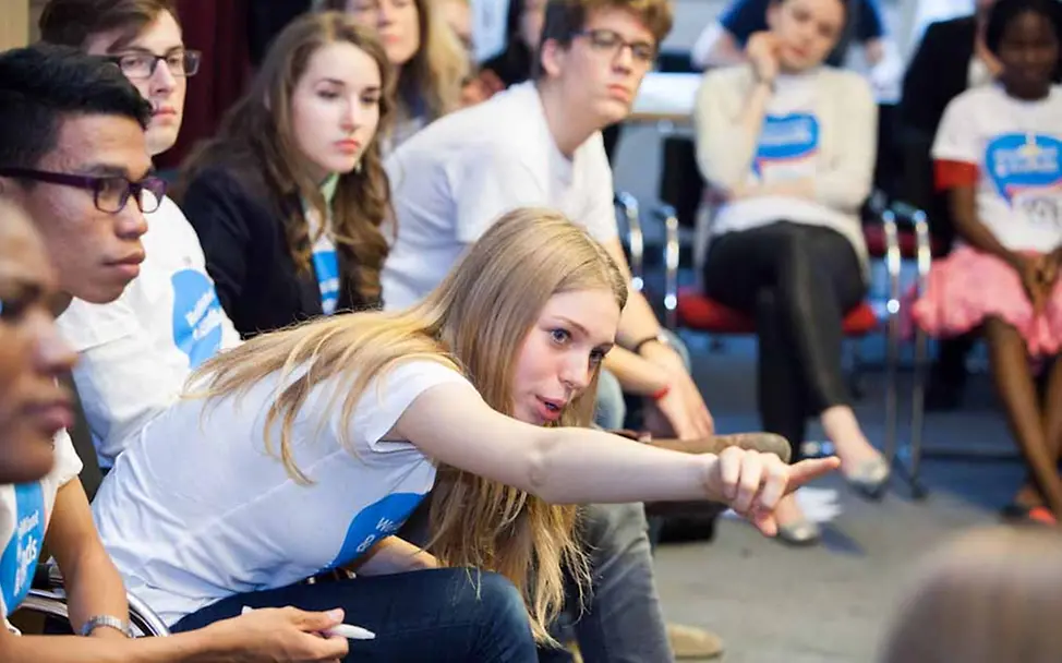 WorldWeWant: Diskussion über Nachhaltigkeit.