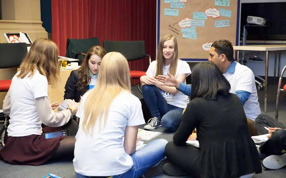 WorldWeWant: Die Jugendlichen erarbeiten ihre Forderungen.