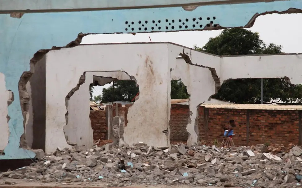 Zerstörung in muslimischem Viertel | © UNICEF/Daniel Timme Zentralafrikanische Republik: Zerstoerung in Bangui