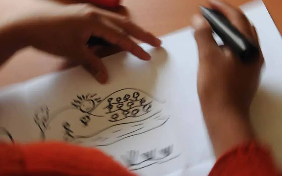 Malen als Therapie | ©UNICEF/Markisz Guatemala: Malen als Therapie für Kinder