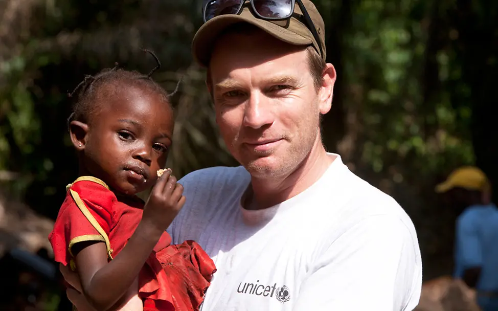 UNICEF-Botschafter Ewan McGregor startet einen Appell für die Kinder in Südsudan | ©UNICEF/Modola UNICEF-Botschafter Ewan McGregor