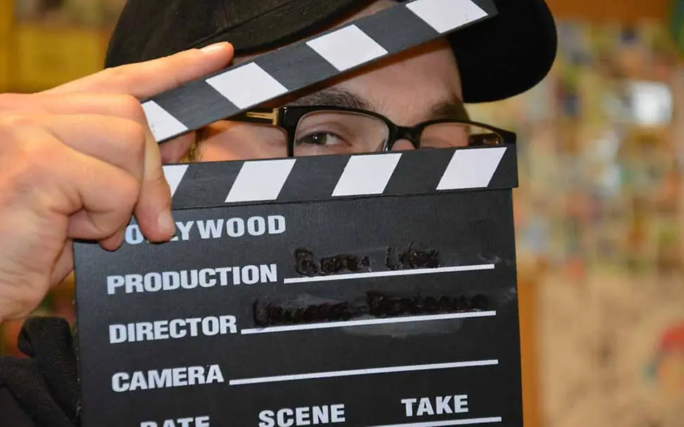 Beim Dreh: Klappe, die erste! | © UNICEF/Claudia Berger UNICEF-JuniorBotschafter