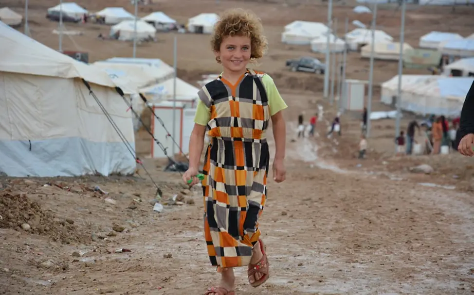 Die fünfjährige Sama im Flüchtlingslager Khanke | ©UNICEF/Tarneden Nordirak: Die fünfjährige Sama