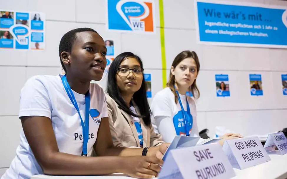 Peace Sekamwese aus Burundi | © GIZ/Thomas Ecke WorldWeWant Zukunftscharta-Forum in Berlin