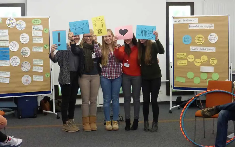 Platz für ganz viel Kreativität | © UNICEF/Kleeb UNICEF-JuniorTeamer