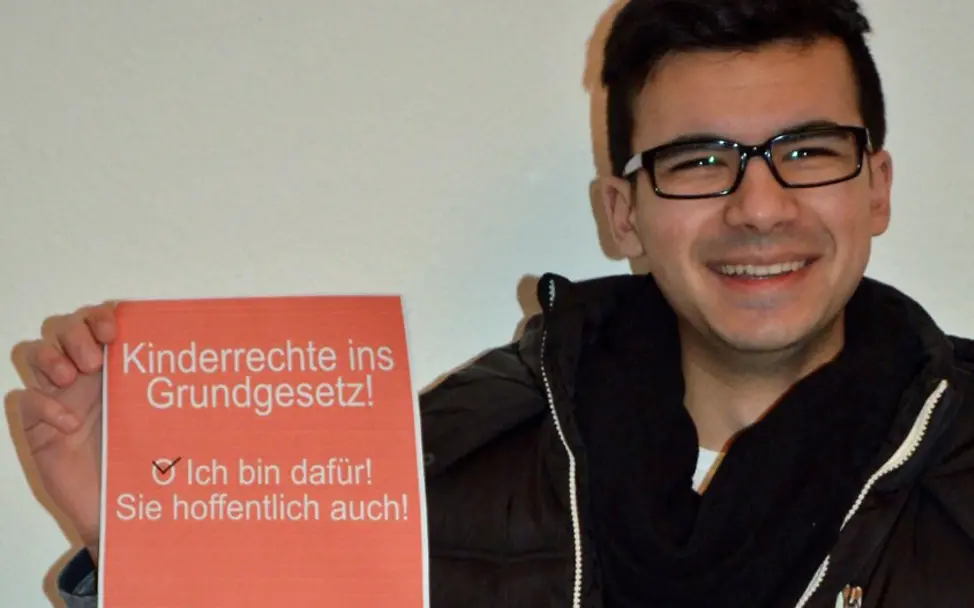 Üwen fordert: "Kinderrechte ins Grundgesetz!" | ©privat Kinderrechte ins Grundgesetz