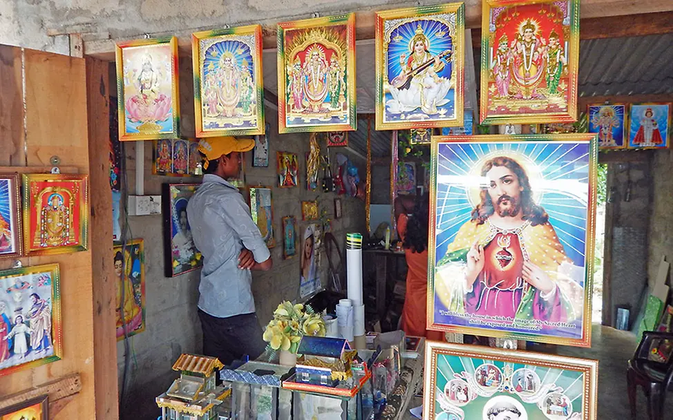 Die Werkstatt von Vinsandipol Prakash. | © UNICEF DT/2015 Sri Lanka: Die Werkstatt von Vinsandipol Prakash.