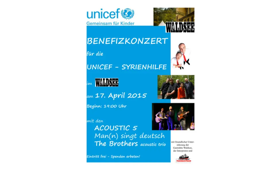 Werbe-Plakat für das Benefiz-Konzert © Almut Kaupp