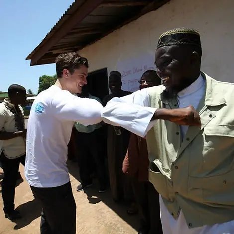 UNICEF-Botschafter Orlando Bloom in Liberia | © UNICEF/Jallanzo Orlando Bloom Liberia
