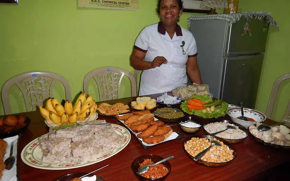 Das üppige Bufet zum Abschied | © UNICEF Sri Lanka