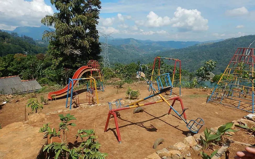 Sri Lanka: Spielplatz der Thispanekanda Grundschule.