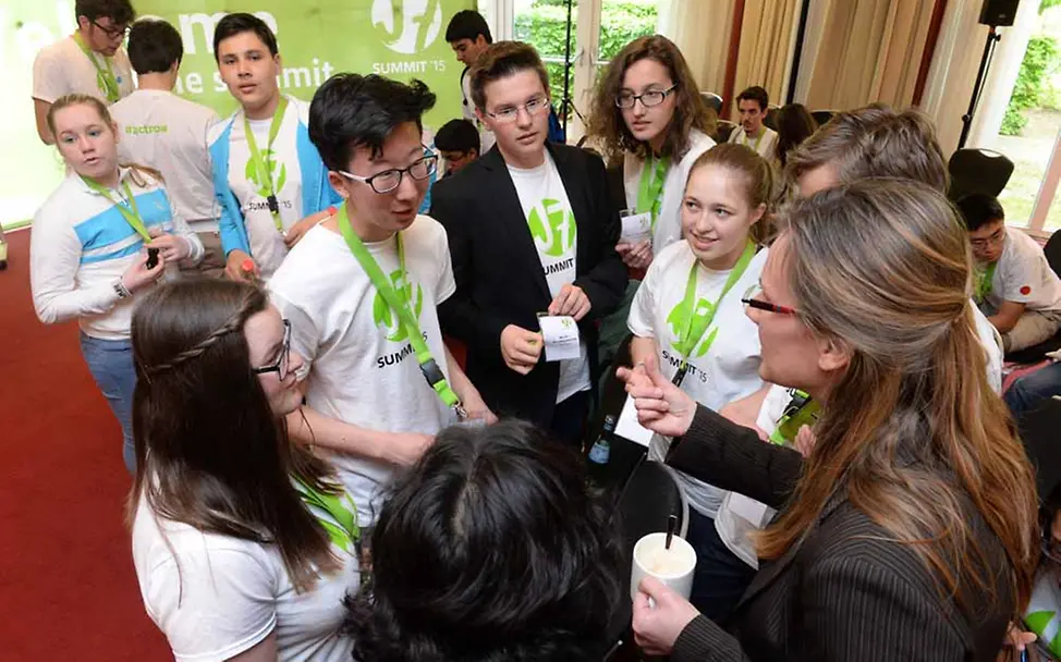 Sang-Jin aus Kassel ist als deutsches Teammitglied beim Gipfel dabei | © David Ausserhofer J7 Jugendgipfel Berlin