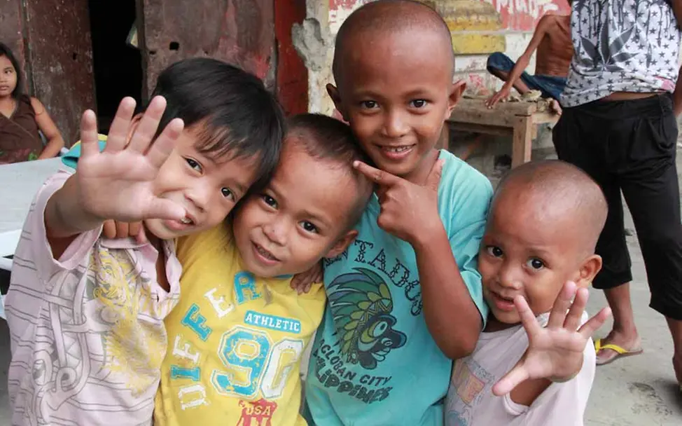 Tschüss, UNICEF, bis bald! | © UNICEF/Mäusbacher Philippinen Kinderschutz