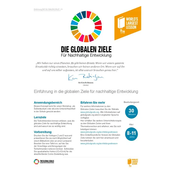 Worlds largest lesson – Einführung – 30 Minuten Unterrichtseinheit Worlds largest lesson – Einführung – 30 Minuten Unterrichtseinheit