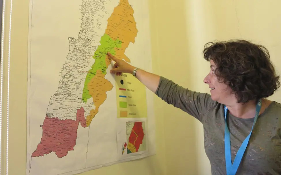 UNICEF-Mitarbeiterin Berta Travieso | © Maria von Welser UNICEF-Mitarbeiterin Berta Travieso im Libanon