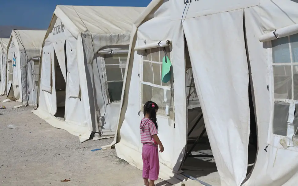 UNICEF-Schulzelt | © Maria von Welser UNICEF-Schulzelt im Libanon