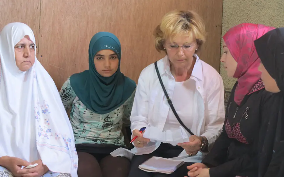 Im Gespräch mit Frauen aus Syrien | © Maria von Welser Im Gespräch mit Frauen aus Syrien