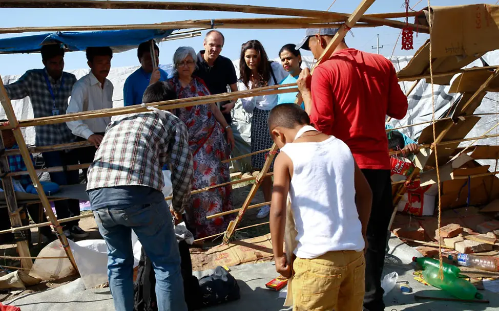 Aufbruchsstimmung im Camp | © UNICEF/Narendra Shrestha Nepal Erdbeben: Aufbruchsstimmung im Camp