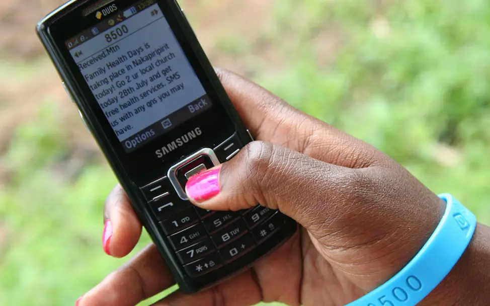 SMS aus dem U-Report | © UNICEF UGDA/Yusuf Atef U-Report-SMS in Uganda