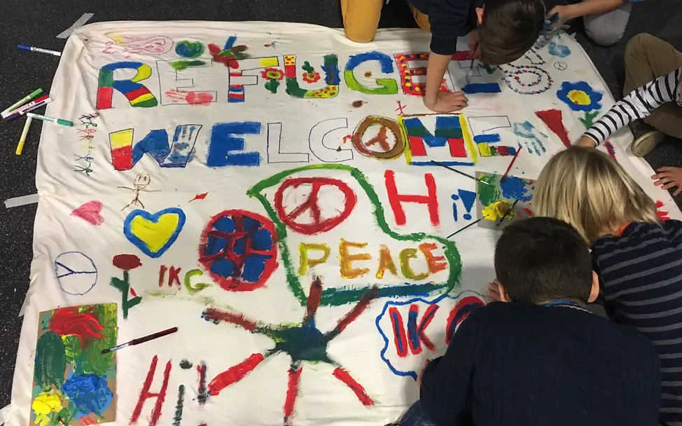 Das JuniorTeam Münster beim Kinderfest.