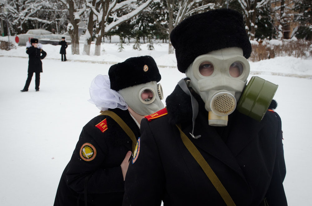 Russia: Standing to attention in school