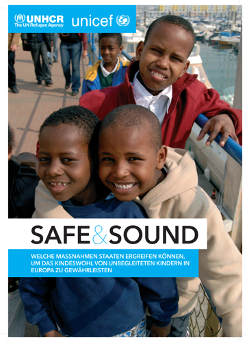 Leitfaden Safe&Sound von UNHCR und UNICEF  