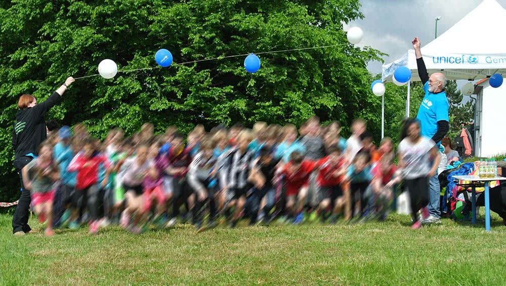 Unicef Sponsorenlauf Florenbergschule 2018 (Startschuss)