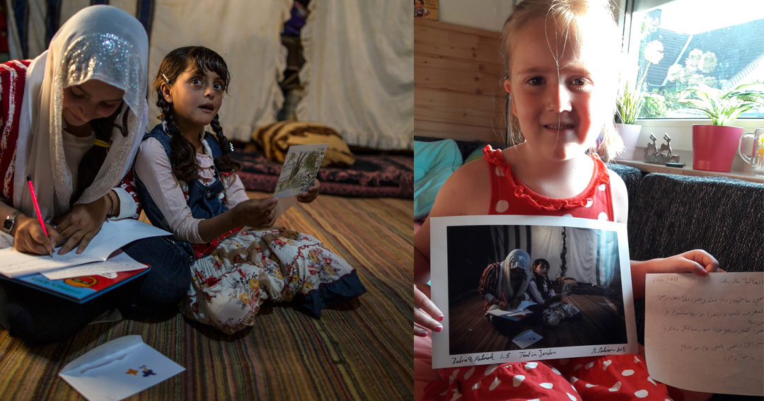 Zahra aus Syrien und Mariella aus Deutschland | © Muhammed Muheisen / © privat Zahra aus Syrien und Mariella aus Deutschland