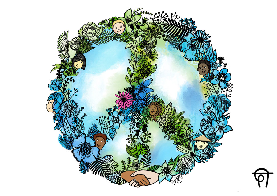 Peacezeichen von Petra Tanopoulou | © Petra Tanopoulou Peacezeichen- Wettbewerb: Bild für das Udo-Gewinnspiel