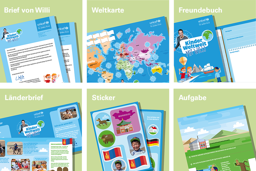Was Ihr Kind von Willi erhält | © UNICEF Materialien der Kinder Weltweit-Aktion