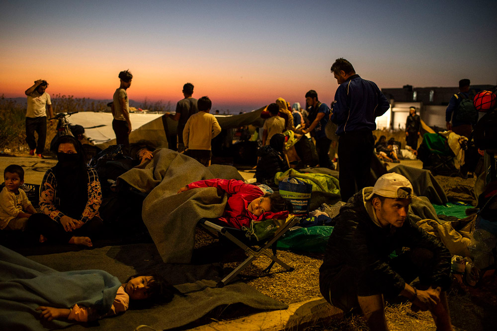 Lesbos, Greece: The flames of misery