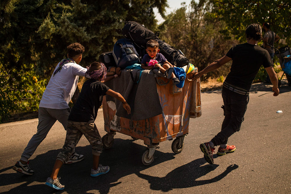 Lesbos, Greece: The flames of misery | © Angelos Tzortzinis, Greece (AFP) Lesbos, Greece: The flames of misery