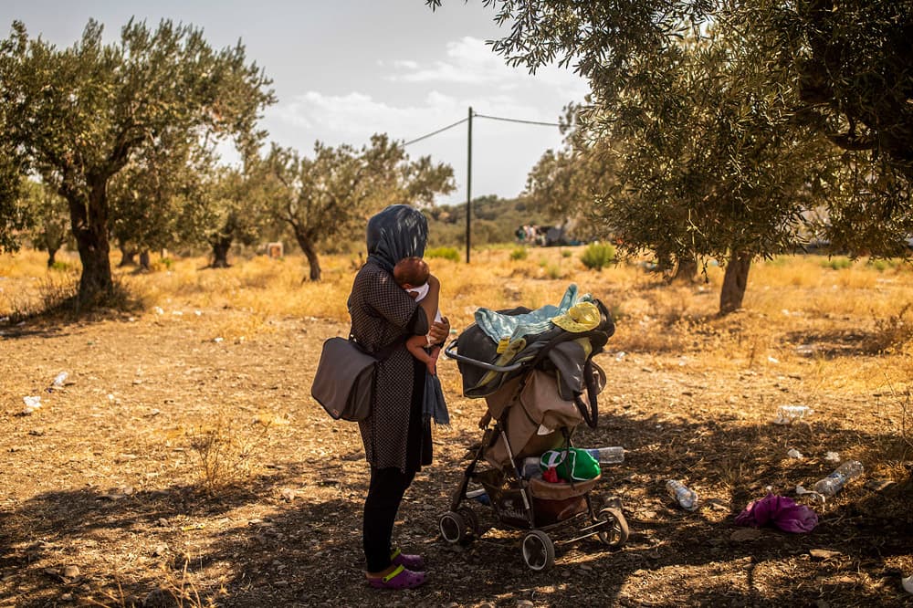 Lesbos, Greece: The flames of misery