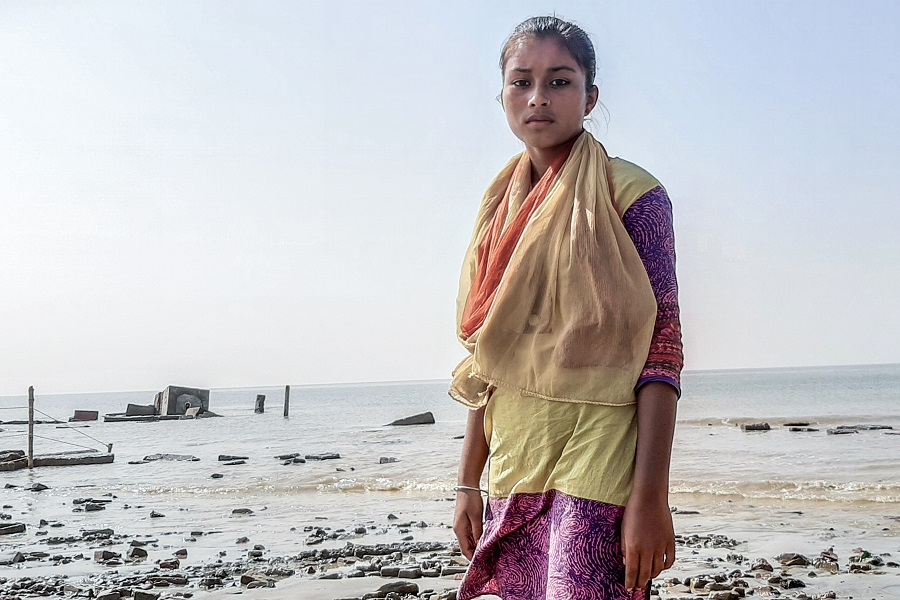 Pallavi heute, ein Jahr nachdem Supratim Bhattacharjee das UNICEF-Foto des Jahres 2021 von ihr aufgenommen hat.