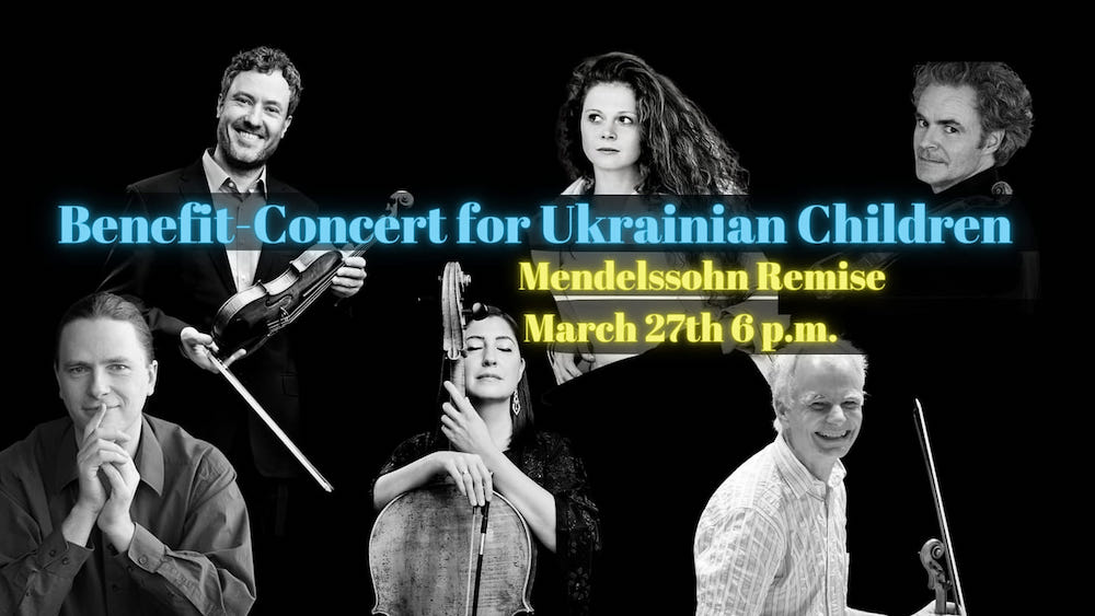 Benefizkonzert für die Kinder aus der Ukraine © Mendelssohn-Remise Benefizkonzert für die Kinder aus der Ukraine © Mendelssohn-Remise